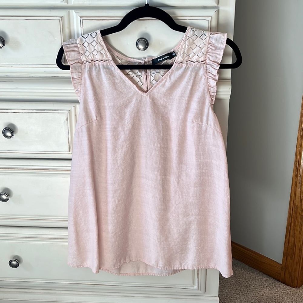 Pink tank blouse